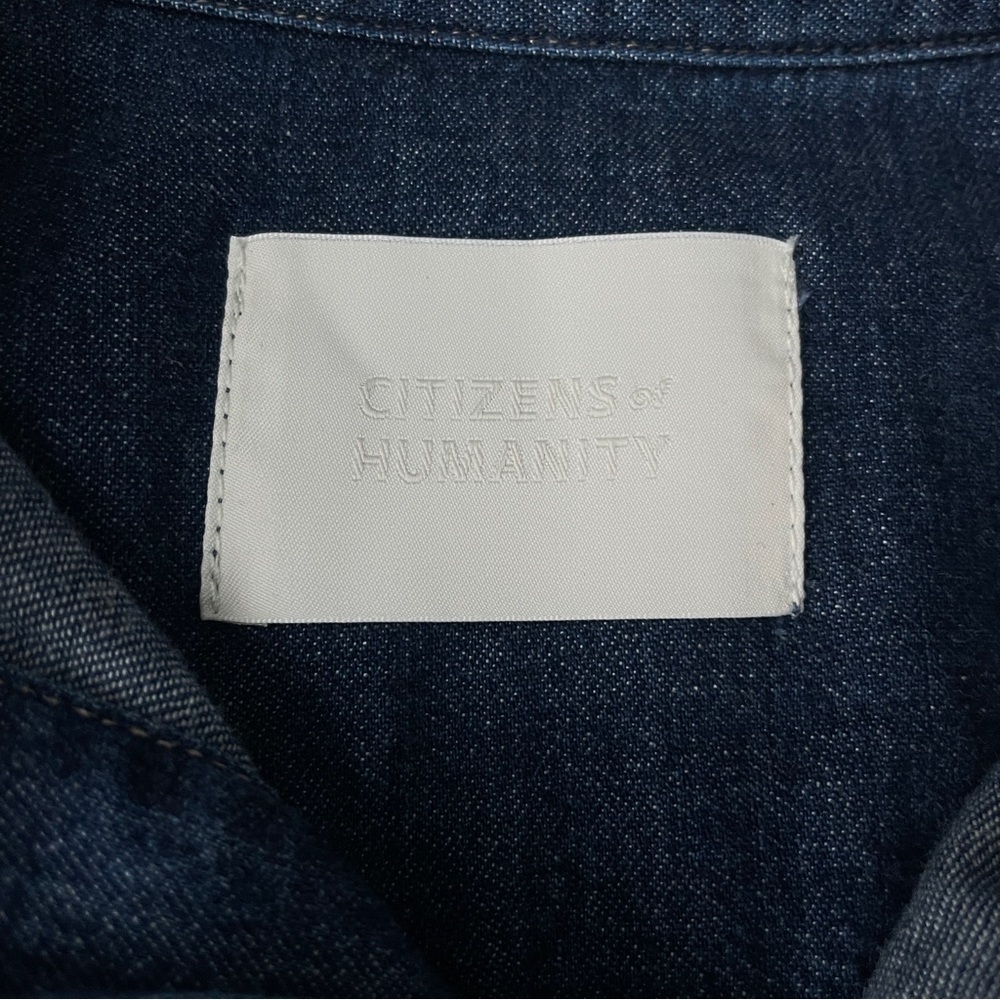 Citizens of Humanity Kayla Tie-Waist Denim Shirt Dress - Picture 8 of 14